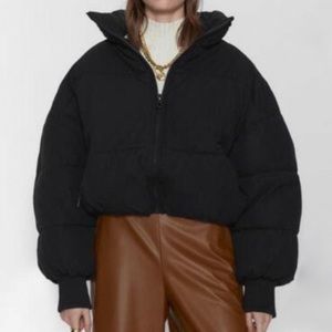 zara oversized puffer jacket